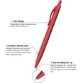 thumbnail image 2 of czcpp-Pens Bulk,80 Pack Red Click Pens No Bleed,Wholesale Retractable Ballpoint Pens Medium Point,Smooth Ink Pens for Journaling School Office Supplies 1.0MM Red Ink, 2 of 4