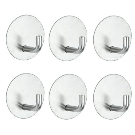 

Reduced！6pcs/set For Shower Sticky Hook Office Wall Mounted Heavy Duty Self Adhesive