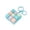 greenE, variant on Keyboard Clicker Fidget Keychain, Mini Clicky Desk Fidget Toy for Stress Relief & Focus, One-Hand 9-Key Row, Assorted Pastel Colors