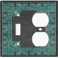 thumbnail image 2 of Metal Light Switch Plate Outlet Cover (French Victorian Frame - Single Toggle Single Duplex), 2 of 2