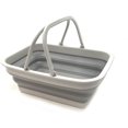 thumbnail image 1 of Tina plegable con asa - cesta de picnic portátil para exteriores - bolsa de compras plegable - contenedor de almacenamiento que ahorra espacio, 1 of 4