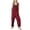 Wine jumpsuits for women, variant on Wycnly Womens Jumpsuits Casual Plus Size Cotton Linen Strap Long Jumpsuits Overalls with Pocket Trendy Solid Square Neck Sleeveless Maxi Summer Rompers Black s