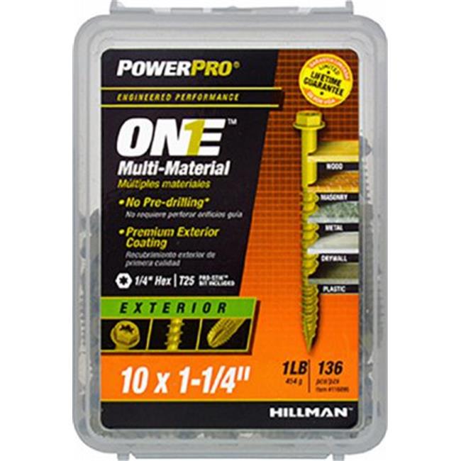 Hillman Fasteners 240683 10 x 1.25 in. Exterior Hex Washer Head One