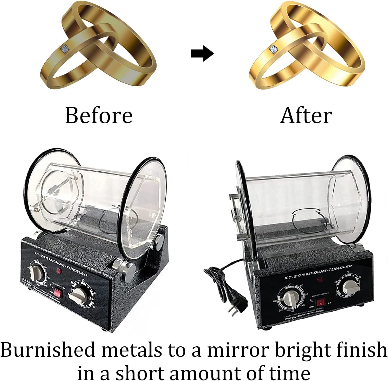 1pound 4 Shapes Stainless Steel Polished Beads Tumbling Media Pins Burnishing Media Shot for Rust Removal Rough Polishing Precsion Polishing Jewelry Polishing DIY Stainless Steel Color