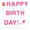 thumbnail image 4 of Vispronet Pink 18" Happy Birthday Yard Sign, 17 Piece Letter Set, 4 of 8