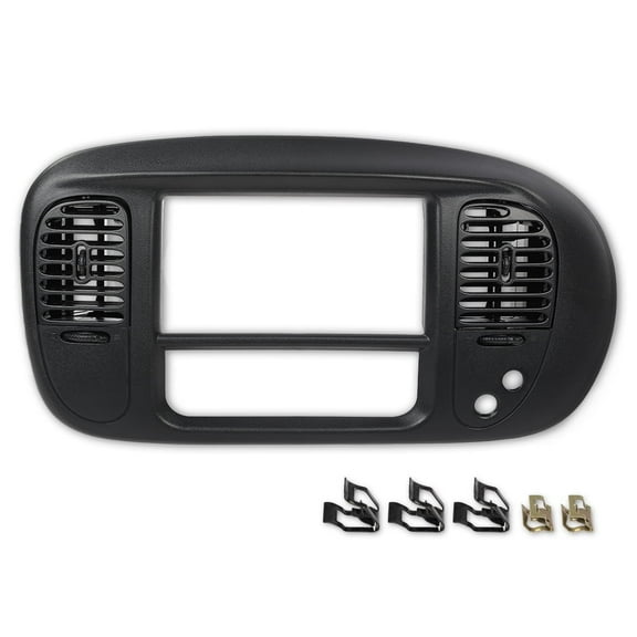 CROSSDESIGN Center Dash Radio Climate Bezel Panel Fit for Ford F150 1997-2003 Dash Cover Dashboard