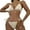 C418/Beige, variant on Bikini Sets For Women High Waisted Bikini Sets Two Piece Swimsuit Front Tie Knot Bathing Suit Beach Vacation Clothes
