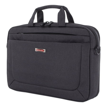 UPC: 0770005404843 | The Bugatti Group® Cadence 2 Section Briefcase  Holds Lptops 15.6   4.5  X 4.5  X 16   Charcoal