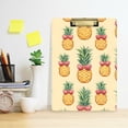 thumbnail image 2 of FORMRS Acrylic Clipboard with Low Profile Clip Standard A4 Letter Size, 12.5" x 9", Sunshine Pineapples, 2 of 8