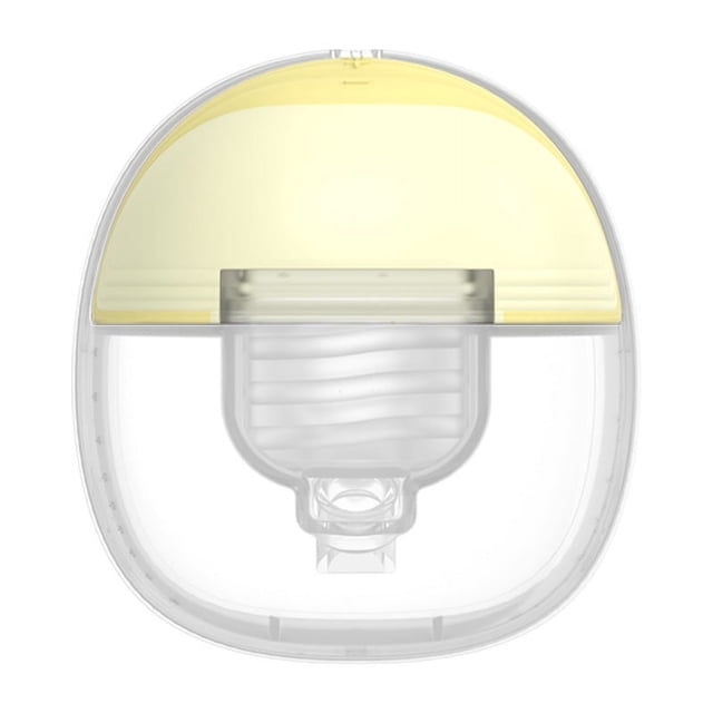 Extractor de leche portátil manos libres, doble eléctrico, inalámbrico, de poco ruido, ajustable, indoloro, fuerte potencia de succión, amarillo,