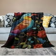 thumbnail image 2 of RUIYC Hummingbird Bird Throw Blanket Ultra Soft Cozy Blooming Flowers Decorative Flannel Blanket All Season for Home Couch Bed Chair, 2 of 6