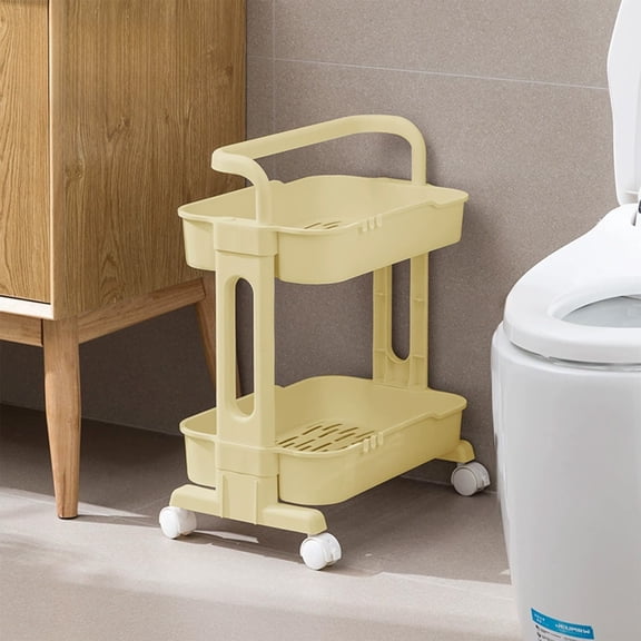 InsCrazy Bathroom Storage Organization for Bathroom, Bathroom Narrow Shelf Storage Cabinet Side Cabinet For Living Room