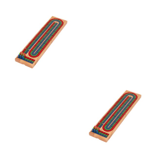 Baohd 1/2/3 Fun And Excitement To Any Occasion With Board Game Classic Fashion And Stylish Cribbage Board Game colored 2PCS