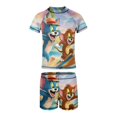 thumbnail image 5 of Tom And Jerry Boys 2-Piece Swimsuit Set, Short Sleeve Rash Guard & Swim Trunks, 5 of 7