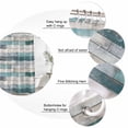 thumbnail image 6 of Turquoise Grey Wooden Waterproof Fabric Shower Curtain,Farmhouse Teal Wood Waterproof Fabric Shower Curtain for Bathroom Curtains Bathtubs Hotel Shower Curtains with 12 Hooks Extra Long 72x96, 6 of 8