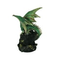 thumbnail image 3 of Glittery Green Wicked Dragon Color Changing LED Geode Statue, 3 of 3