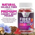 thumbnail image 4 of Fiber Gummies for Adults - Soluble Fiber 4g Per Serving - Plant-Based Prebiotic Fiber Supplement for Digestive Health, Gut Health, & Regularity Support - Vegan Gummy - Tasty Berry Flavor - 60 Gummies, 4 of 10
