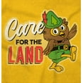 thumbnail image 2 of Woodsy Owl Care for the Land Retro Women's T Shirt Ladies Tee Brisco Brands S, 2 of 6
