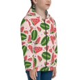 thumbnail image 5 of Kdxio Watermelon Pattern Kids Boys Girls Zip Up Hoodie 3D Printed Hooded Sweatshirt Hoody Coat with Pocket 7-12 Y-Medium, 5 of 6