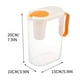 thumbnail image 3 of Jarra Kabnic para refrigerador con tapa, 2 l/68 oz, de plástico, para el hogar, resistente a altas temperaturas, grande, color blanco, 3 of 8