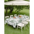 thumbnail image 4 of Outdoor Tablecloth with Umbrella Hole for Patio/Picnic/Party/Camping, Sage Green Rose Waterproof Table Cloth Rectangle Table Cover Washable, Rustic Vintage Botanical Floral Watercolor (54"x 80"), 4 of 9