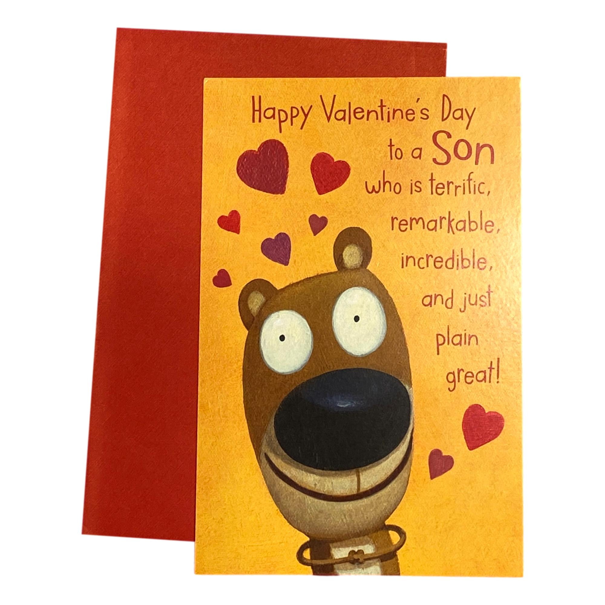 Valentine's Day Greeting Card for Son - Happy Valentine's Day to a Son ...