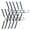 Black, variant on Pair Of Versatile 5 In 1 Apparel Hangers Designed For Sweaters Jackets Shirts And More