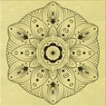 thumbnail image 1 of Ahgly Company Machine Washable Indoor Square Transitional Caramel Brown Area Rugs, 4' Square, 1 of 7