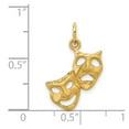 thumbnail image 3 of FB Jewels 14K Yellow Gold Comedy/Tragedy Charm, 3 of 3