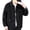 Black, variant on Joernso Men Denim Jacket Lapel Long Sleeve Jacket Coat with Large Pockets Spring Autumn Button Closure Cargo Outwear