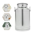 thumbnail image 3 of 60L Stainless Steel Milk Can Barrel Wine Beer Whiskey Storage Tank, 3 of 19