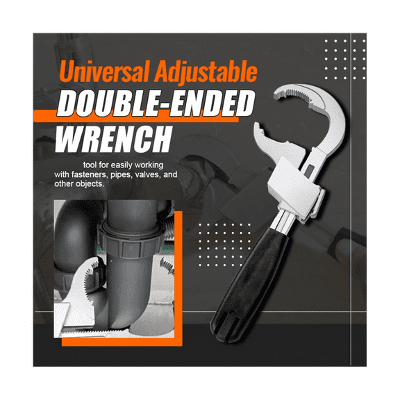 Multifunctional Bathroom Wrench Adjustable Opening 80Mm Spanner Sink Faucet Narrow Sewer Water Pipe Repair Tool