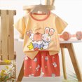 thumbnail image 4 of UAYOTSE Toddler Baby Boy Summer Outfit Lovely T-Shirts Top Shorts Set Infant Boy Summer Clothes 6 12 18 Months 2T 3T,Sizes 6-9 Months, 4 of 4