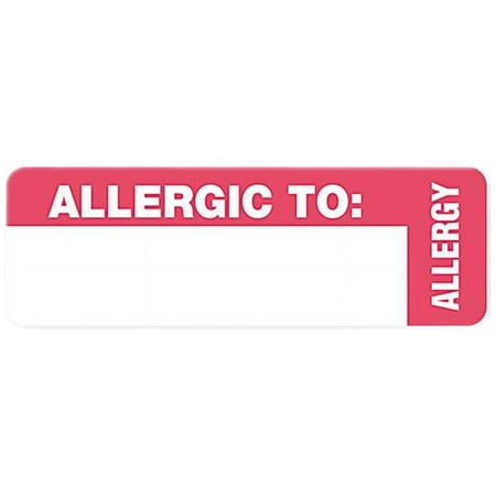 UPC: 0084371405626 | Tabbies 40562 Medical Labels for Allergy Warnings  1 x 3  White  175/Roll