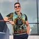 thumbnail image 4 of Fotbe Skeleton Chef BBQ Scene Camiseta Polo de Golf para Hombre con Estampado – Camisa Deportiva Transpirable con Cuello Abotonado-XX-Large, 4 of 6