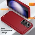 thumbnail image 7 of Allytech Galaxy S24 Ultra Case with 1 Pcs Screen Protector, HD Clear Tempered Glass Screen Protector, Military Grade Shockproof Anti-Scratch Phone Case Cover for Samsung Galaxy S24 Ultra 6.8", Red, 7 of 7