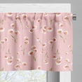 thumbnail image 5 of Ambesonne Floral Valance & Curtain, Summer Themed Peonies Design, 55"x30", Rose Ruby, 5 of 7
