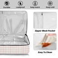 thumbnail image 4 of Iauyy Casserole Carrier for Hot Food Insulated Casserole Travel Carry Bag with Lid Food Warmer Bag for Party/Picnic,Solid-colored Checkered Pattern, 4 of 7