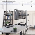 thumbnail image 2 of VIVO Dual 13" to 27" Monitor Mount with Laptop Holder, Tall Adjustable Stand, 2 of 8