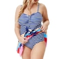 thumbnail image 4 of HAWEE Maillots de Bain Tankini pour Femme Grande Taille avec Boyshort Réglable, 5XL, 4 of 6