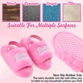 thumbnail image 4 of Pantuflas Barbie para Niñas de Peluche Rosa Talla 12.5 US, 4 of 6
