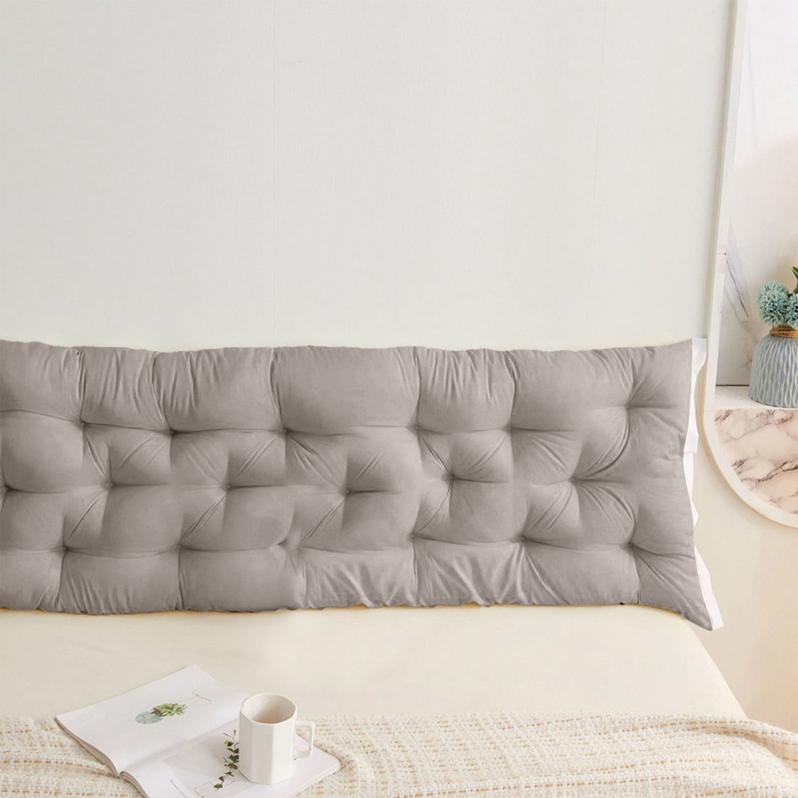 Fmbmuo Modern Headboard Mattress – Polyester Fiber, Sturdy Support, Bedroom Upgrade (Multiple color)