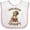 White and Pink, variant on Inktastic Nuts About Grampy Boys or Girls Baby Bib