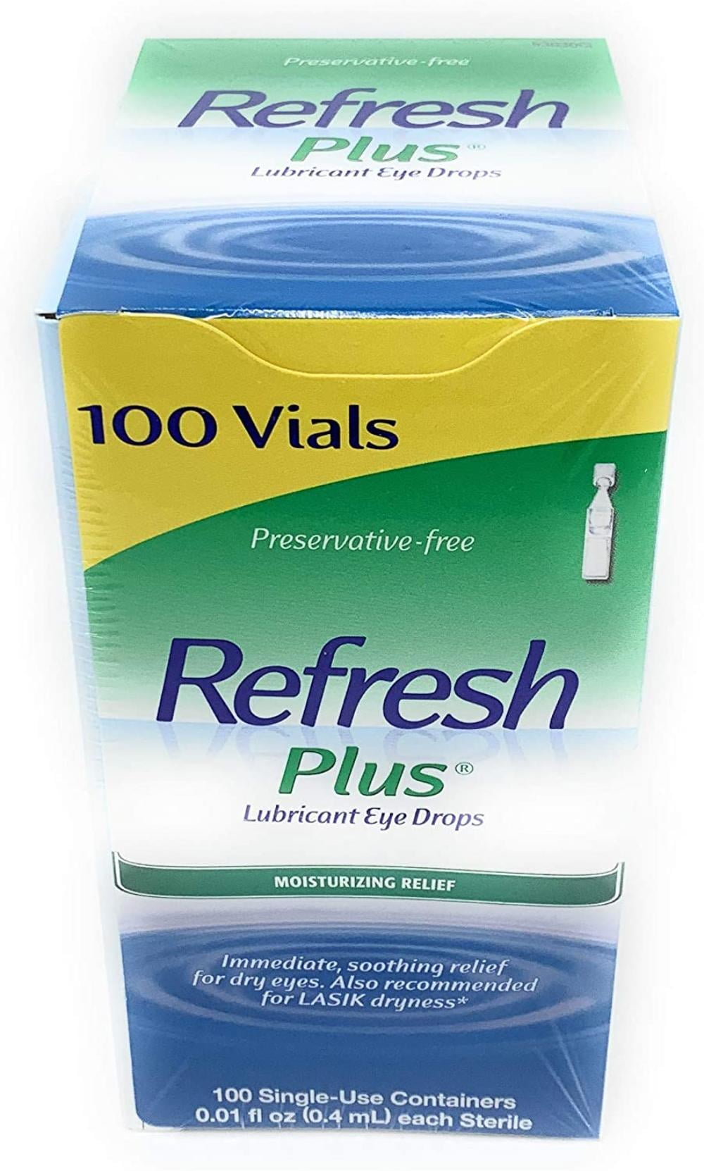Buy Allergan Refresh Plus Lubricant Eye Drops SingleUse Vials 1 Pack