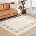 thumbnail image 5 of BoutiqueRugs Beynon Contemporary Area Rug - Machine Washable - Peach, Medium Gray - 5'3" x 7', 5 of 9