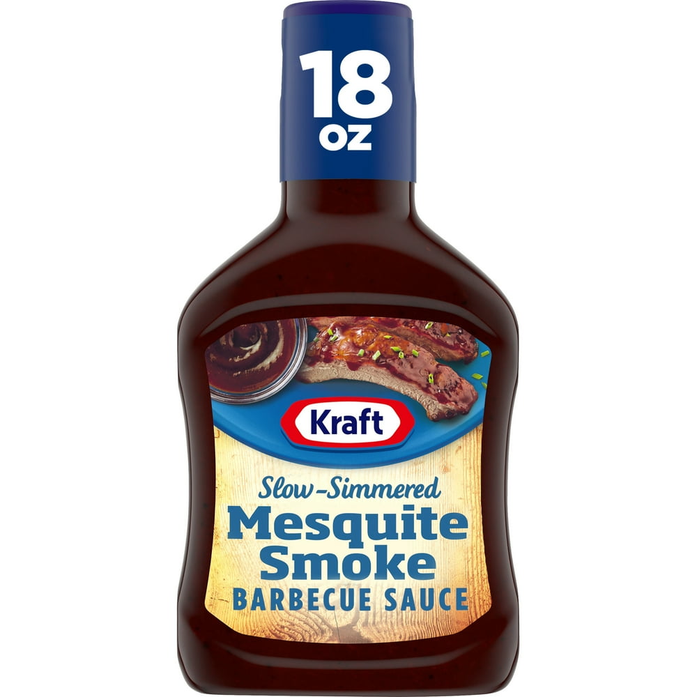 Kraft Mesquite Smoke SlowSimmered Barbecue Sauce, 18 oz Bottle
