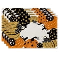 thumbnail image 1 of 4PCS Halloween Placemats  Ghost Skeleton Spooky Pumpkins Halloween Table Place Mats Set  Seasonal Kitchen Dinning Halloween Table Decor for Dining Table  Pumpkins Halloween Decorations In, 1 of 6