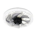 thumbnail image 3 of TISHITA Ceiling Fan with Light Adjustable Light Dia 12" for Home Dining Room Bedroom White, 3 of 8