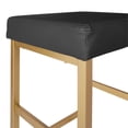 thumbnail image 5 of OSP Home Furnishings Backless Stool with Gold Frame, 30-Inch, Black, 5 of 5