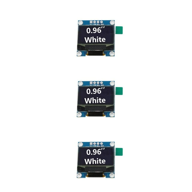 Inteprter Pantallas OLED de 0,96 pulgadas Amplio rango de voltaje Módulo de pantalla de 4 pines Reparación de componentes Accesorios Reemplazo Type1 NO1